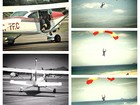 Enzo Celulari salta de paraquedas