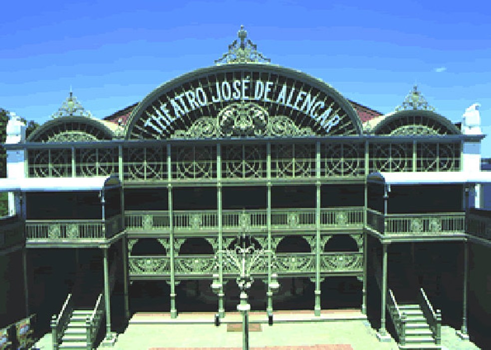 Teatro José de Alencar, em Fortaleza (CE), e sua estrutura de ferro (Foto: Divulgação)