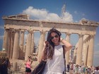 Bruna Marquezine visita pontos turísticos da Grécia