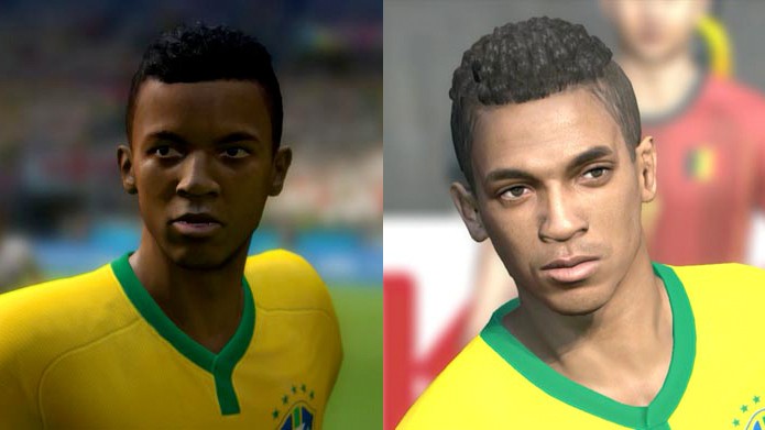 O sólido volante Luiz Gustavo ficou um pouco melhor em PES (Foto: Reprodução/Murilo Molina)