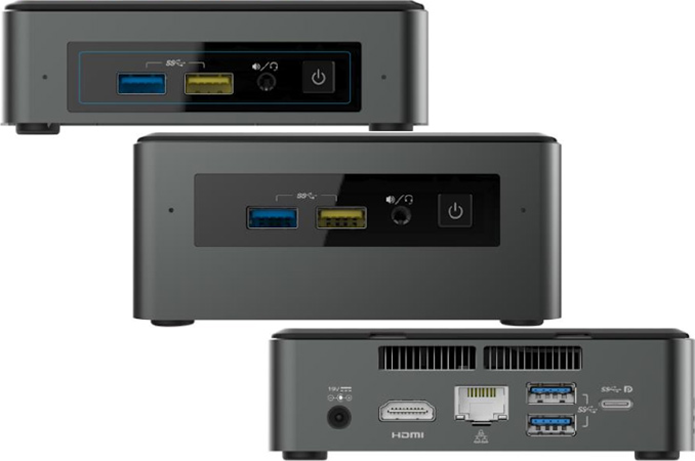 Oferta de novos NUCs mantem modelo compacto, para SSDs, e modelo maior, que aceita HDs e SSDs (Foto: Divulgação/Intel)