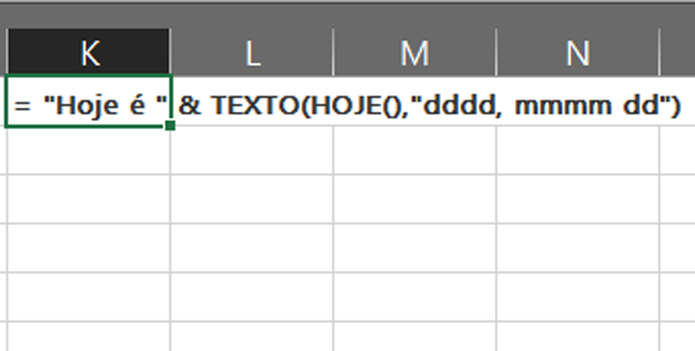 Use aspas para separar texto de operações matemáticas dentro de fórmulas (Foto: Reprodução/Filipe Garrett)