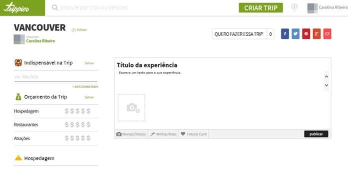 Preenchendo informações sobre a viagem (Foto: Reprodução/Carolina Ribeiro) (Foto: Preenchendo informações sobre a viagem (Foto: Reprodução/Carolina Ribeiro)) Preenchendo informações sobre a viagem (Foto: Reprodução/Carolina Ribeiro) (Foto: Preenchendo informações sobre a viagem (Foto: Reprodução/Carolina Ribeiro))