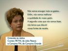 Dilma Rousseff afirma que vai reduzir gastos em entrevista na Paraíba