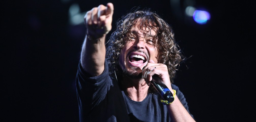 Chris Cornell canta com o Soundgarden no Lollapalooza 2014, em São Paulo (Foto: Raul Zito/G1)