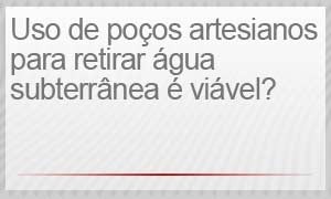 Perguntas sobre o Cantareira - Uso de poços artesianos para retirar água subterrânea é viável? (Foto: Arte/G1)
