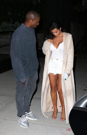 Kanye West e Kim Kardashian (Foto: AKM-GSI)