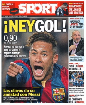Neymar capa Sport (Foto: Reprodução)