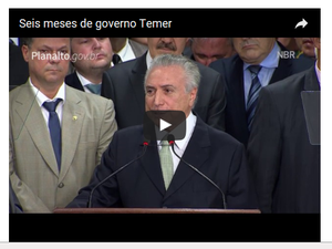 Video Temer (Foto: Reprodução Palácio do Planalto)