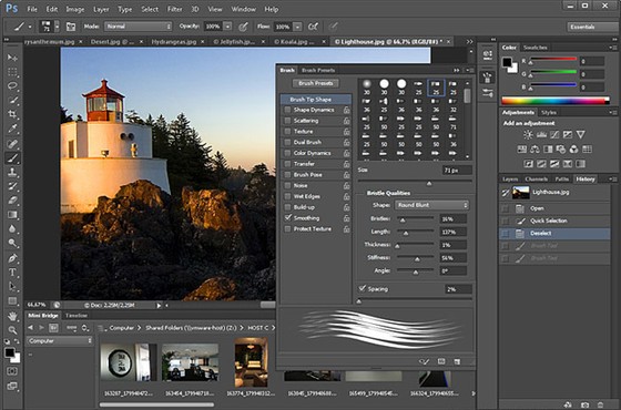 screenshot de Adobe Photoshop