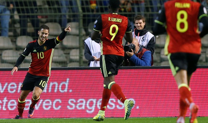 Eden Hazard Bélgica x Bósnia (Foto: Francois Lenoir/Reuters)