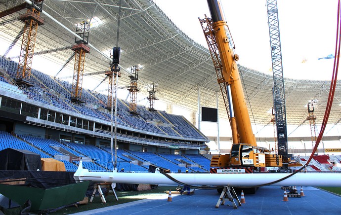 obras Engenhão (Foto: Alexandre Lage)