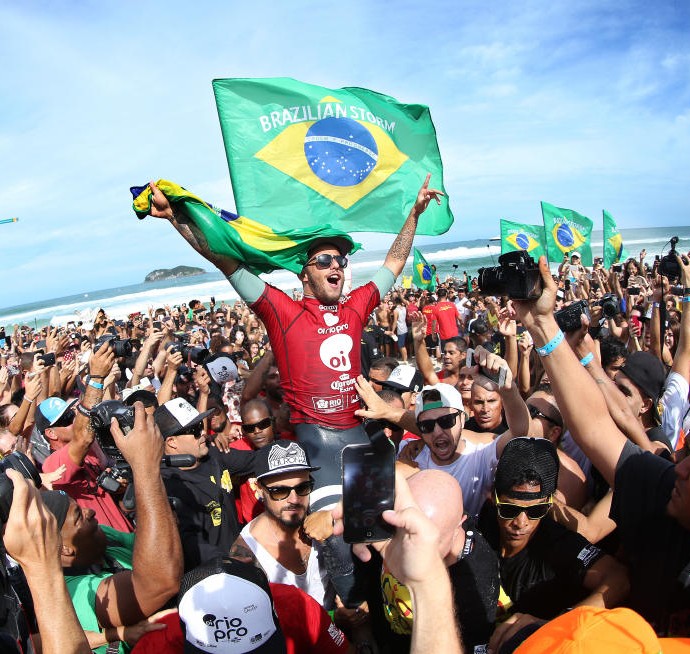 Filipe Toledo campeão do Rio Pro quarta etapa do Circuito Mundial de Surfe ni Rio de Janeiro (Foto: WSL / Kelly Cestari) Filipe Toledo campeão do Rio Pro quarta etapa do Circuito Mundial de Surfe ni Rio de Janeiro (Foto: WSL / Kelly Cestari)