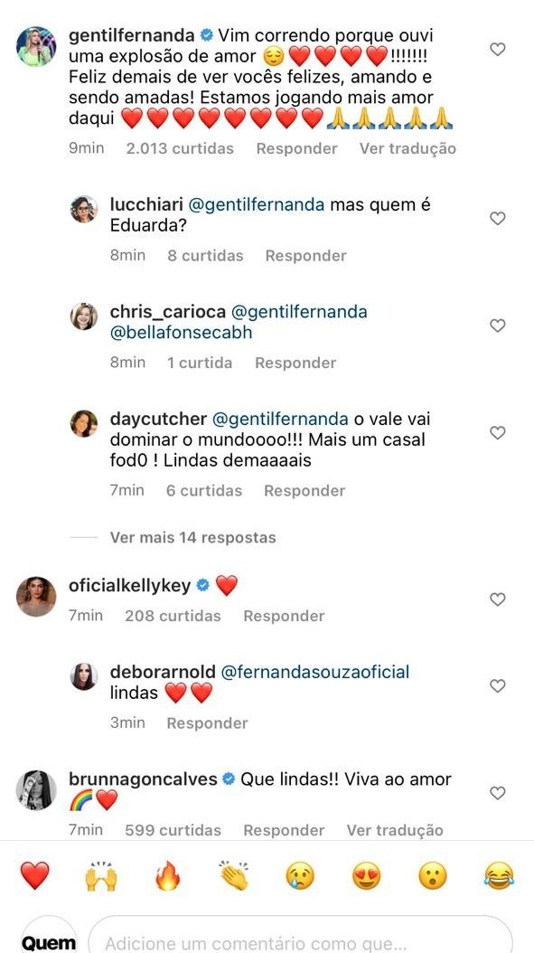 Famosos parabenizam Fernanda Souza (Foto: Reprodução/Instagram)