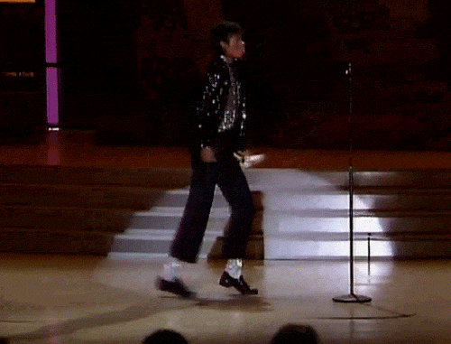 Michael Jackson fazendo o moonwalk (Foto: Reprodução)