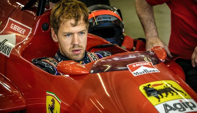 Sebastian Vettel Ferrari Gerhard Berger RBR (Foto: Divulgação/RBR)