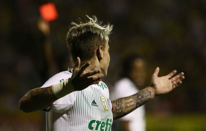 Roger Guedes; cartão vermelho Novorizontino x Palmeiras (Foto: Estadão Conteúdo)