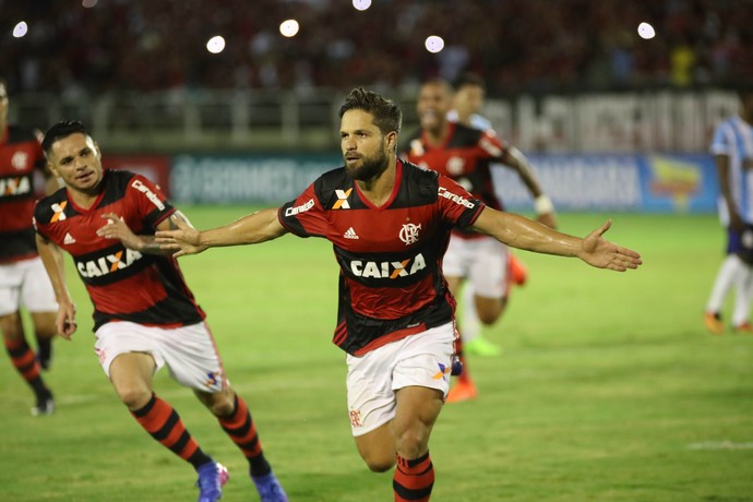 Diego, Flamengo x Macaé (Foto: Gilvan de Souza / Flamengo)