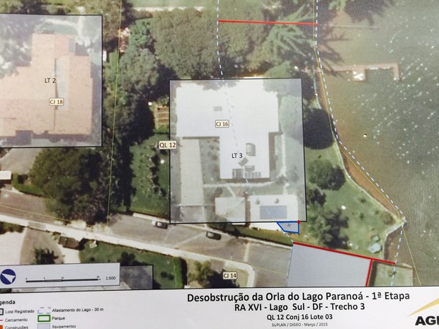 Planta da residência oficial da Marinha