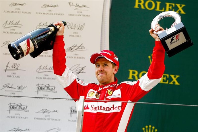 Sebastian Vettel GP da China Pódio (Foto: EFE)