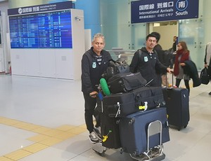 Reinaldo Rueda Atlético Nacional Mundial de Clubes desembarque Osaka (Foto: Jorge Natan) Reinaldo Rueda Atlético Nacional Mundial de Clubes desembarque Osaka (Foto: Jorge Natan)