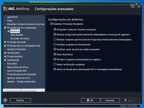 screenshot de AVG AntiVirus 