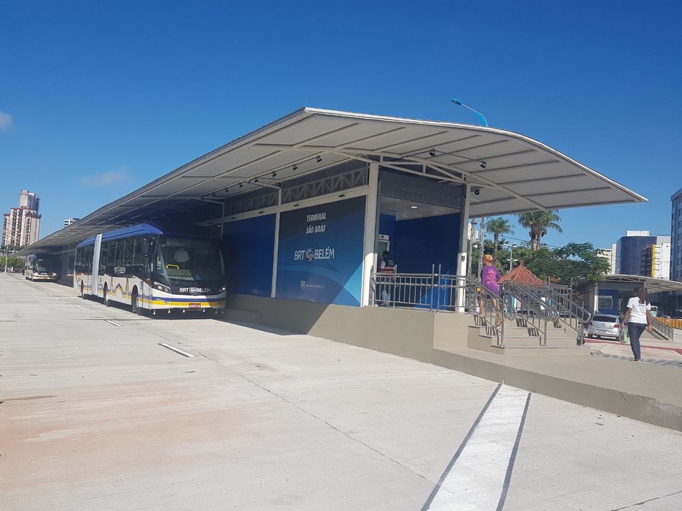 Terminal do BRT é inaugurado em São Brás, mas estações seguem em obras (Foto: Comus/Prefeitura de Belém)