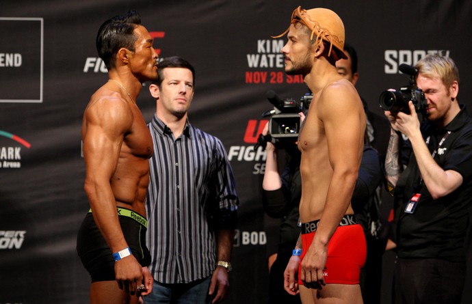 Alberto Mina x Yoshihiro Akiyama Pesagem UFC Seul (Foto: Getty Images)
