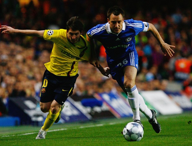 messi terry chelsea x barcelona 06/05/09 (Foto: Getty Images)