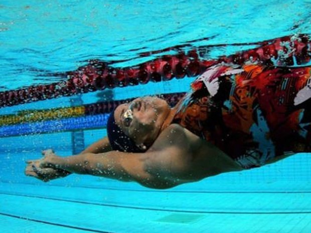 Joanna Maranhão foi a quinta nadadora mais rápida do mundo nos 400m medley em Atenas, na Olimpíada de 2004 (Foto: AGIF)