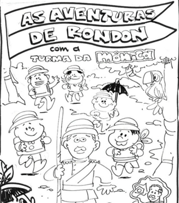 Livro As Aventuras de Rondon deve ser distribuído a estudantes de escolas públicas (Foto: Reprodução/ Instituto Maurício de Sousa)