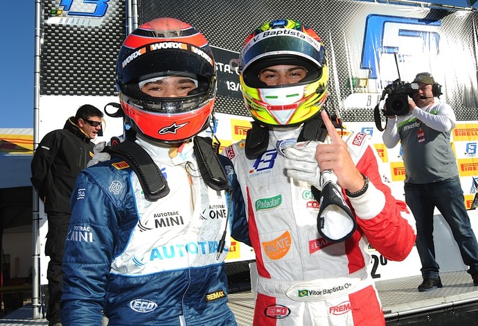 Vitor Baptista e Pedro Piquet foram os destaques da corrida deste domingo, em Santa Cruz do Sul (Foto: Duda Bairros / Divulgação)