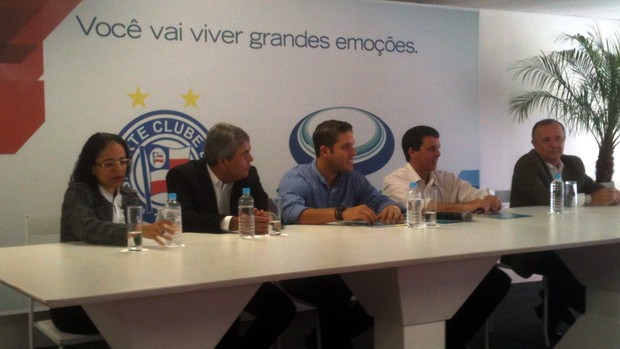 Bahia assina acordo para mandar jogos na Arena Fonte Nova (Foto: Thiago Pereira/Globoesporte.com)