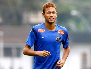 Neymar treino Santos (Foto: Ricardo Saibun / Divulgação Santos FC)