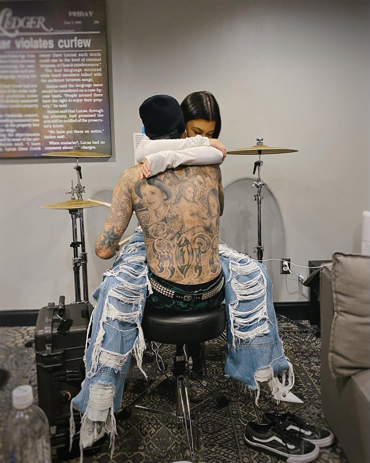 Travis Barker é baterista do Blink-182! e se casou com Kourtney Kardashian recentemente (Foto: Reprodução / Instagram)