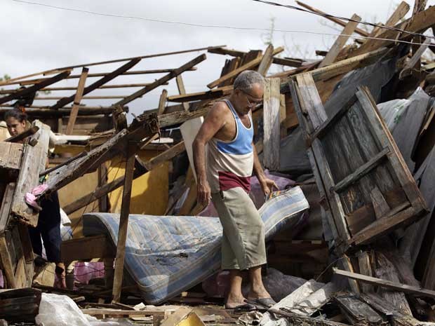Casa destruída pelo furacão ‘Sandy’ em Aguacate, Cuba. (Foto: Franklin Reyes / AP Photo)
