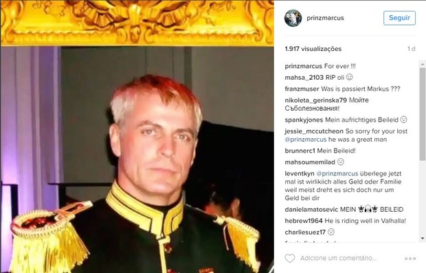 Oliver Prinze von Anhalt (Foto: Reprodução/Instagram) Oliver Prinze von Anhalt (Foto: Reprodução/Instagram)