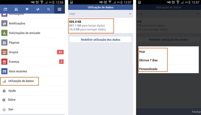 Controle o uso de dados no app do Facebook Lite (Foto: Reprodução/Barbara Mannara)