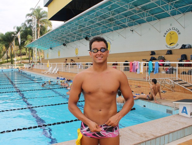 Gabriel Fidélis, nadador do Praia Clube (Foto: Divulgação/Praia Clube)