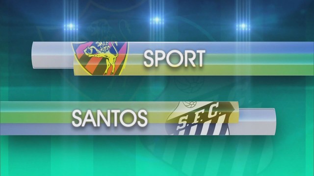 Copa do Brasil - Sport e Santos  (Foto: Reprodução/TV Tribuna)
