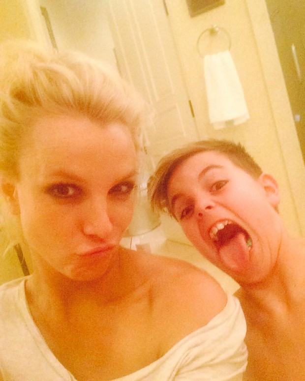 Britney Spears com o filho (Foto: Reprodução/ Instagram)