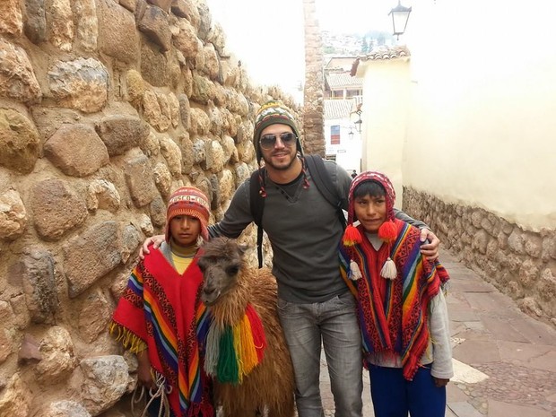 Maycon Mendonça decidiu passar a virada em Cusco, Peru (Foto: Arquivo pessoal)