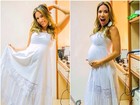 Patrícia Abravanel mostra barrigão de grávida: 'É delicioso sentir o Pedro'