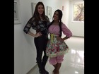 Amanda curte festa junina com Tamires: 'Faz parte da minha família'