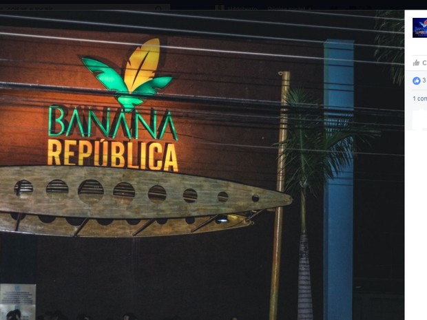 Fachada do Banana Republica, casa noturna onde estudante teria sido agredido por seis seguranças (Foto: Reprodução/Facebook)