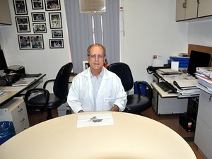 O médico do Caism, Renato Passini, durante entrevista ao G1 (Foto: Luciano Calafiori/G1)