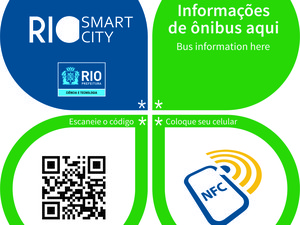 Adesivos serão colocados em pontos de ônibus do Rio (Foto: Divulgação/Secretaria de Conservação)