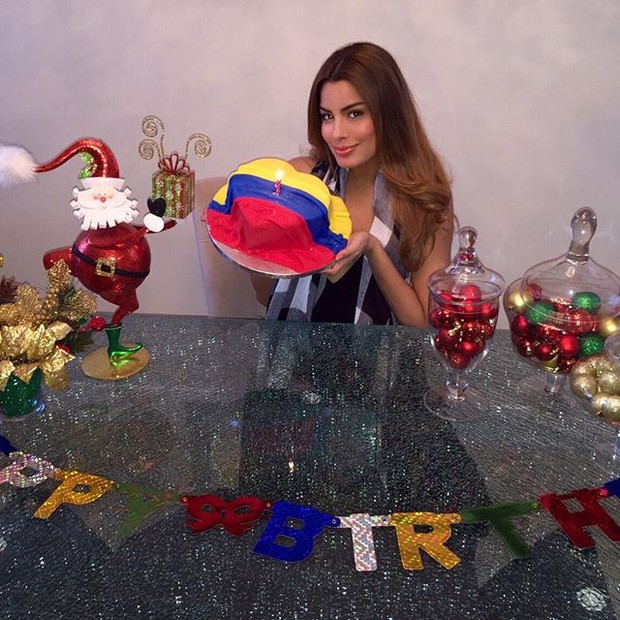 Ariadna Gutiérrez, a Miss Colômbia 2015, comemora aniversário (Foto: Instagram/ Reprodução)