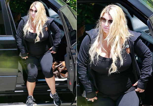 Jessica Simpson compartilha antes e depois