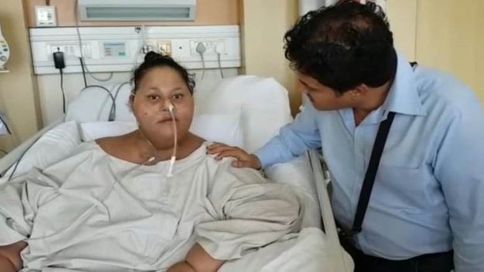 El Aty vai permanecer internada para perder mais peso (Foto: Saifee Hospital )